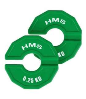 TSN25 PLATE FOR STRENGTH AND FITNESS TRAINING OVERLAY TYPE 2 x 0.25 KG HMS