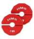 TSN100 PLATE FOR STRENGTH AND FITNESS TRAINING OVERLAY TYPE 2 x 1 KG HMS