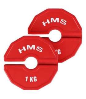 TSN100 PLATE FOR STRENGTH AND FITNESS TRAINING OVERLAY TYPE 2 x 1 KG HMS
