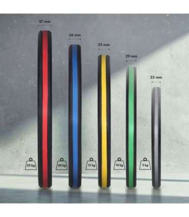 TOG SET RUBBERIZING OLYMPIC PLATES 2 x 5 - 25 KG (150 KG) HMS