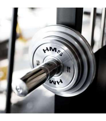 TOS SET CALIBRATED STEEL OLYMPIC PLATES 2 x 1.5 - 5.0 KG (22 KG) HMS