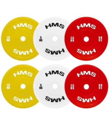 TPP SET PE OLYMPIC TECHNICAL PLATES 2 x 1.5 - 5 KG (18 KG) HMS