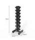 STR36 VERTICAL DUMBBELL RACK FOR LADY USE SEMI COMMERCIAL HMS