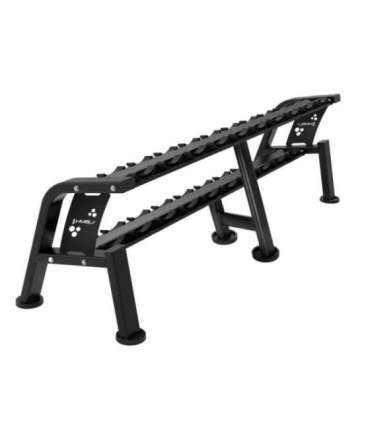 STR47 DOUBLE ROW DUMBBELL RACK 10 PAIRS COMMERCIAL HMS