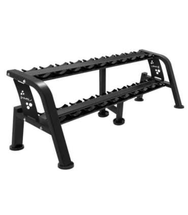 STR47 DOUBLE ROW DUMBBELL RACK 10 PAIRS COMMERCIAL HMS