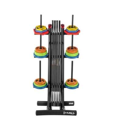 STR40 WEIGHT AND BARBELL TRAINING PUMP RACK HMS