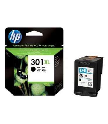 HP 301XL High Capacity Black Ink Cartridge, 480 pages, for HP Deskjet 1000, 1050, 2050, 3000, 3050