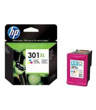HP 301XL High Capacity Tri-Color Ink Cartridge, 330pages, for HP Deskjet 1000, 1050, 2050, 3000, 3050