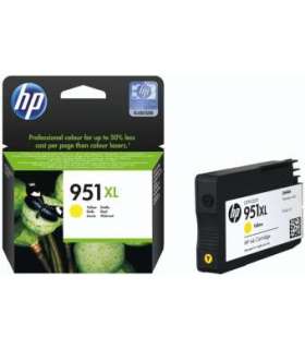 HP 951XL High Yield Yellow Ink Cartridge, 1500 pages, for Officejet 8600 Pro