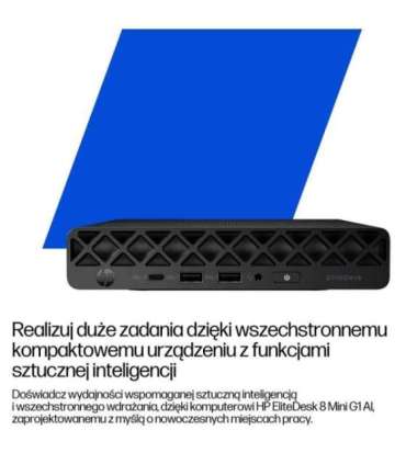 HP EliteDesk 8 Mini G1i Ultra 5 235T 16GB DDR5 SSD512 Intel Graphics W11Pro 3Y OnSite