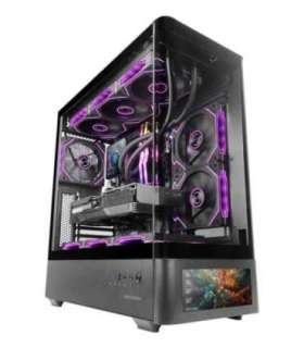 Mars Gaming MCLCDPRO computer case Midi Tower Black