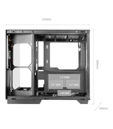 Mars Gaming MCMIRAGE computer case Midi Tower Black