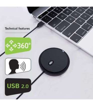 Techly ICC SH-22 microphone Black Conference microphone