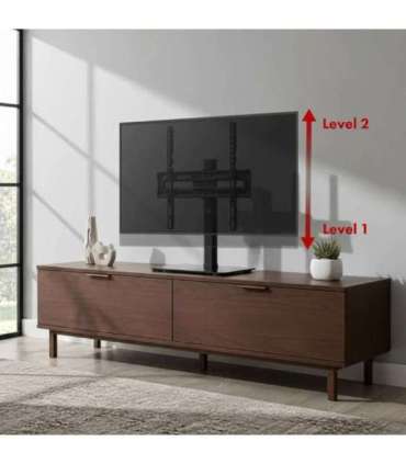 Maclean universal TV stand, for RTV cabinet, stand, max. 35 kg, 20 degree rotation, for 32-55" TV, MC-132