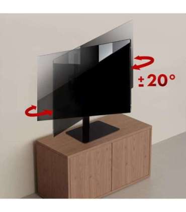 Maclean universal TV stand, for RTV cabinet, stand, max. 35 kg, 20 degree rotation, for 32-55" TV, MC-132