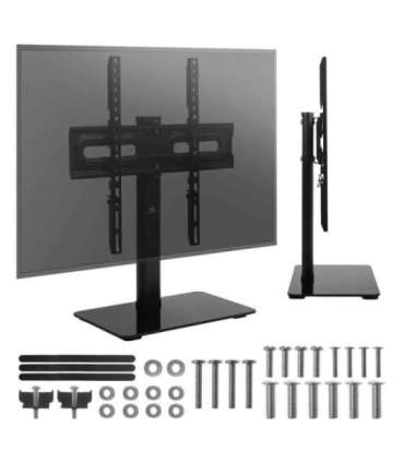 Maclean universal TV stand, for RTV cabinet, stand, max. 35 kg, 20 degree rotation, for 32-55" TV, MC-132