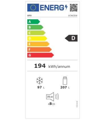 Külmik UPO UCN62EW