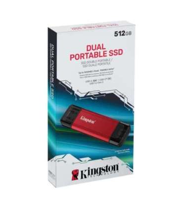 External SSD|KINGSTON|512GB|3D NAND|Write speed 950 MBytes/sec|Read speed 1050 MBytes/sec|SPSD/512GB