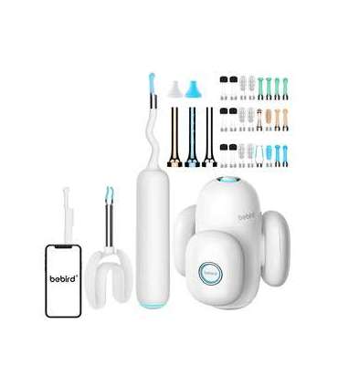 Otoscope with ear cleaning camera Bebird Home 30S (white)