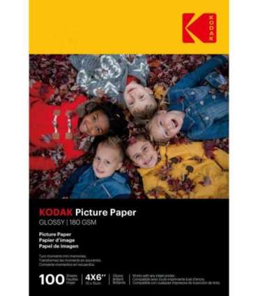 Kodak 180gsm 9.1mil Glossy 4/6x100