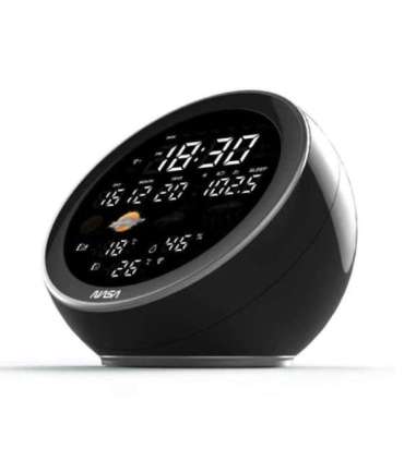 Nasa WSP1500 black Weather Station/Speaker BT Moon