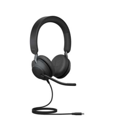 Jabra Evolve2 40 SE Headset Wired Head-band Calls/Music USB Type-C Black