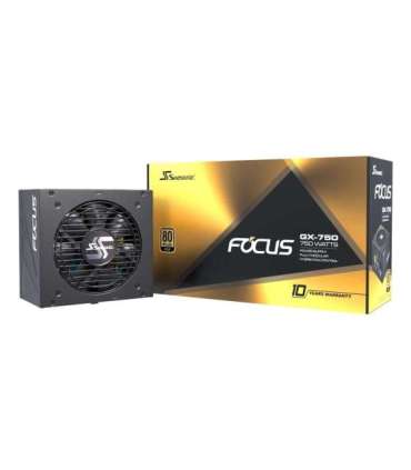 Power Supply|SEASONIC|FOCUS GX ATX 3.0|750 Watts|Efficiency 80 PLUS GOLD|MTBF 100000 hours|FOCUS-GX-750-V4