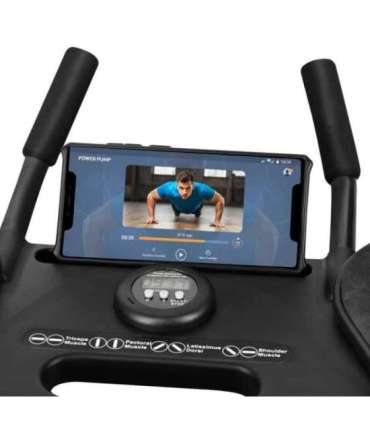 DBP02 MULTIFUNCTIONAL BOARD FOR ABDOMINAL MUSCLE EXERCISES AND PUSH-UPS WITH ROPES 3-IN-1 HMS