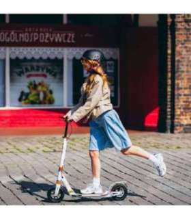 HM209T valge-kuldne tõukeratas Nils Extreme