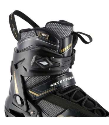 NA2150 черно-золотые роликовые коньки размер 46 Nils Extreme