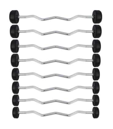 GSL-10 lokkis kummiga kaetud kang, 10 kg (HMS)