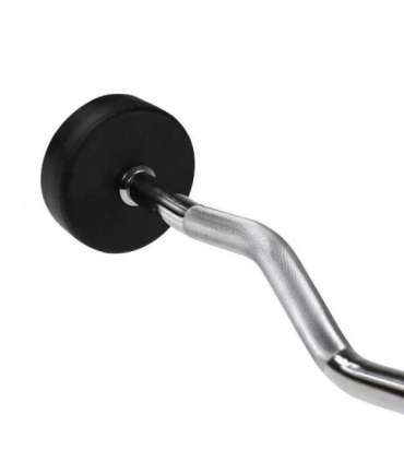 GSL15 kõverdatud kummkattega kang 15 kg HMS