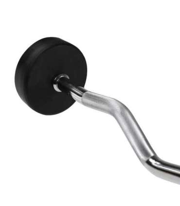 GSL25 kummiga kaetud kõver kang, 25 kg (HMS)