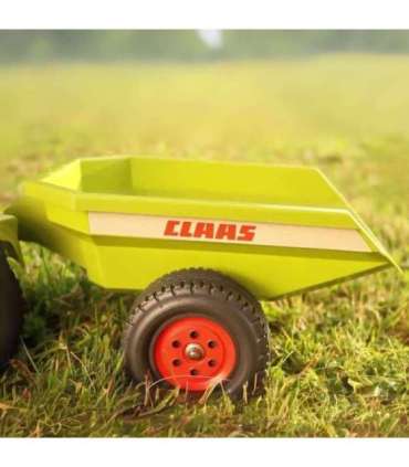 FALK Baby Claas Axos 310 traktor, roheline, koos haagisega, sobib alates 1. eluaastast