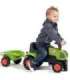 FALK Baby Claas Axos 310 traktor, roheline, koos haagisega, sobib alates 1. eluaastast