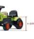 FALK Baby Claas Axos 310 traktor, roheline, koos haagisega, sobib alates 1. eluaastast