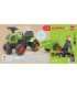FALK Baby Claas Axos 310 traktor, roheline, koos haagisega, sobib alates 1. eluaastast