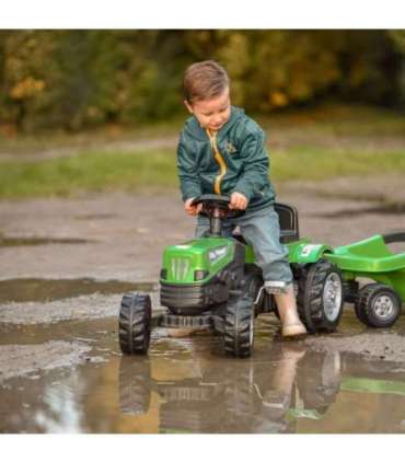 WOOPIE Big PowerTrac pedaaltraktor XXL-haagisega