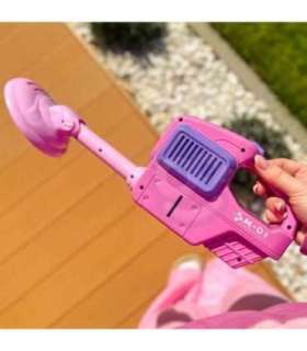 WOOPIE käsitsi juhitav muruniiduk-seebimullimasin, roosa