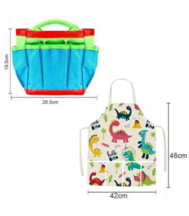 WOOPIE Väikese aedniku 15-osaline komplekt. Dinosaurused