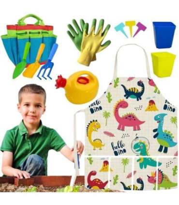 WOOPIE Väikese aedniku 15-osaline komplekt. Dinosaurused