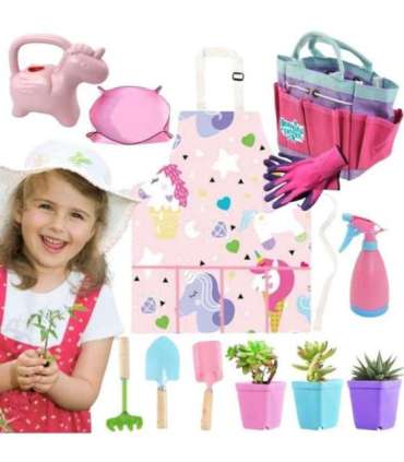 WOOPIE väikese aedniku komplekt, 18 osa. Ükssarvik