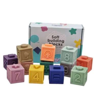 WOOPIE BABY сенсорные кубики, сжимаемая головоломка со звуком, 12 шт.