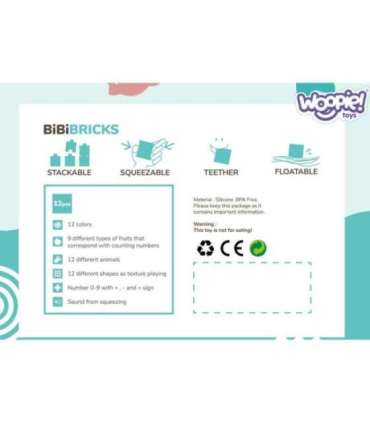 WOOPIE BABY сенсорные кубики, сжимаемая головоломка со звуком, 12 шт.