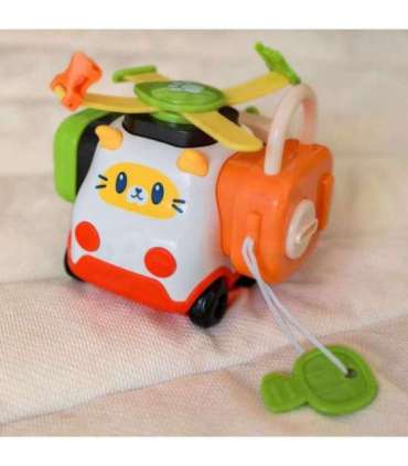 WOOPIE BABY Montessori манипулятивный конструктор — автомобиль, котёнок, 1