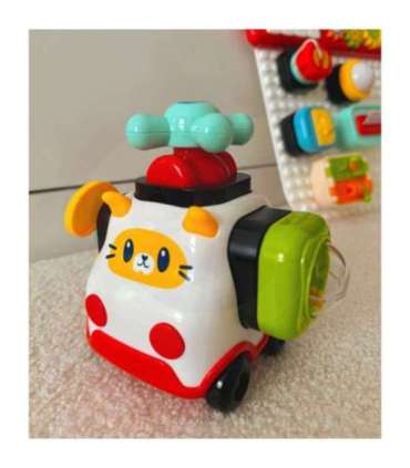 WOOPIE BABY Montessori манипулятивный конструктор — автомобиль, котёнок, 1
