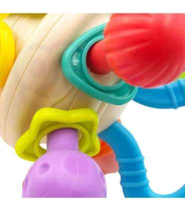 WOOPIE BABY Pehme kõristi 2-ühes närimislelu sensoorne mänguasi imikutele 0+ kuud