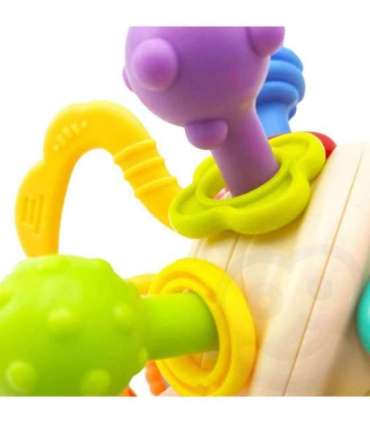 WOOPIE BABY Pehme kõristi 2-ühes närimislelu sensoorne mänguasi imikutele 0+ kuud