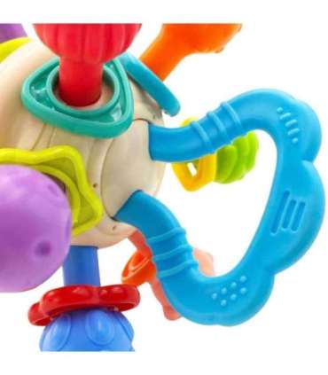 WOOPIE BABY Pehme kõristi 2-ühes närimislelu sensoorne mänguasi imikutele 0+ kuud