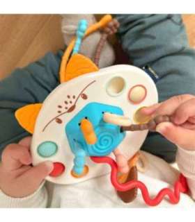 WOOPIE BABY Montessori sensoorne mänguasi — mitmeotstarbeline rebane närimis- ja helisev mänguasi